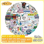 57pcs Science Lab Stickers Educational Chemistry Biology Stickers
