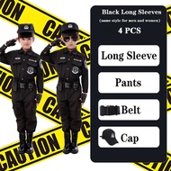 Police Costume for Kids Boys Girls Swat Costume Cosplay Uniform Set Career Costume For Kids Boys Pul