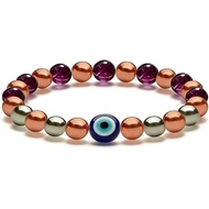 Crystal Healing Copper Bracelet for Women,Lucky 7 Power