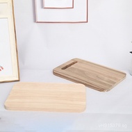 Square Household Wooden Kitchen Cutting Board Rolling Board Double-Sided Cutting Board Knife Board O