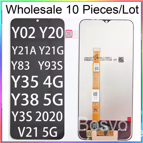 10 Pieces / Lot For Vivo Y02 Y20 Y21A Y21G Y74S Y81 Y81S Y83 Y93 Y93S Y35 4G Screen Display Y3S 2020