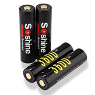 Soshine - 18650 3600mAh保護板 3.7V充電鋰電池 大容量 2粒連盒