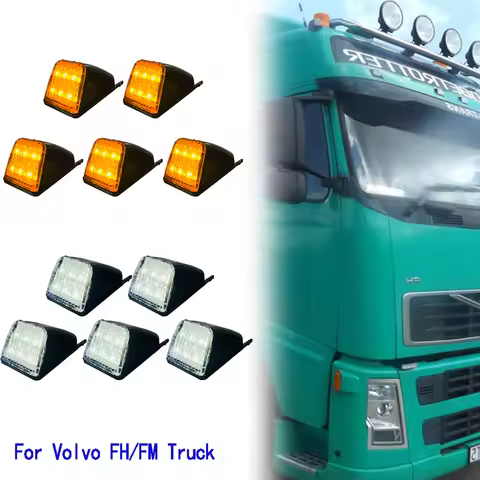 5Pcs 24V For Volvo Truck LED Sun Visor Lamp OEM 20398824 20425484 Replacement For Volvo Truck FH FM 