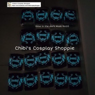 Glow in dark akali face mask cosplay mask kda mask akali mask