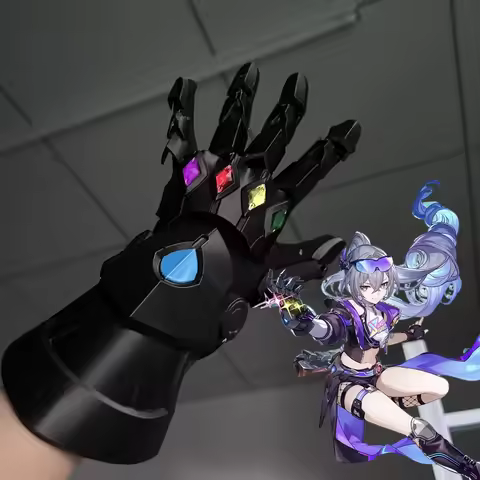 Game Honkai Star Rail Silver Wolf LV.999 Cosplay Glove Prop Knight Mechanical Hand Arm Armor 3D Prin