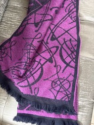 Vivienne Westwood 紫色雙面圍巾