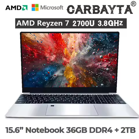 AMD Ryzen 7 2700U Laptop Threshold 15.6 Inch Metal Gaming Laptop -, 36GB RAM, 2TB SSD, 5G WIFI Bluet