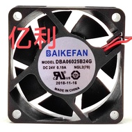 DBA06025B24G DBA06025F24H BAIKE 24V 6025 6CM Inverter Cooling Fan