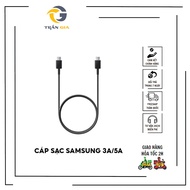 Samsung 3A/5A Type C to Type C Charging Cable transmits power quickly and safely