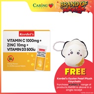 KORDELS  VIT C 1000MG+ZINC10MG+VIT D3 500IU EFFERVESCENT ORANGE 30S