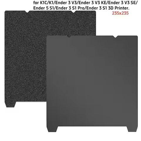 Textured PEI Creality K1 Build Plate K1C Bed H1H PEO Smooth Magnetic Sheet 235x235 For 3D Printer En