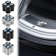 4pcs Aluminium Car Tire Anti-dust Cap Hexagonal/Cylindrical Car Wheel Tyre Stem Cover for BMW E61 E90 E82 E70 E71 E87 E88 E89 X5 X6