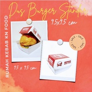 Standard Burger Cardboard Box 50 Pcs - Burger Packaging 50 Pcs
