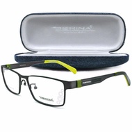 ZERINA Glasses Model 9961 C-9 Dark Gray Stainless Steel Combination