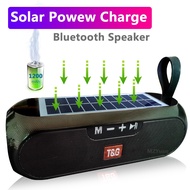 Solar Charging Bluetooth Speaker Portable Column Wireless Boombox Music Center Loudspeaker Subwoofer Waterproof caixa de som