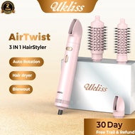 Ukliss 4 In 1 Auto Rotation Hot Air Brush/Straight/Curly