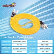 INDOFIBER fiber optic patchcord FC-FC 1 meter singlemode 9/125um