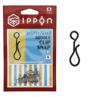 IPPON Middle Clip Snap Fishing Swivel Japanese Made Eging Tackle S Size and M Size 12 Pieces