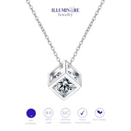 Illuminare-(100% Original) KH-NC06 Cubic Women's Necklace Jewelry 1ct Luxury Moissanite Diamond Genu