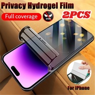 2Pcs Anti Spy Privacy Front Screen Protector For Apple iPhone 14 Plus Pro Max Anti Blue Light Ultra 
