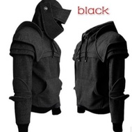 medieval vintage warrior soldier knight mask armor knee hoody Cosplay costume hoodies
