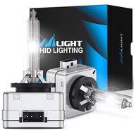 Nilight D3S HID Bulb, 6000K Diamond White D3S HID Headlight Bulbs High Low Beam Xenon Replacement Bu