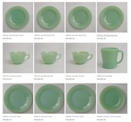 FireKing Fire King | Jade-ite Jadeite | Jane Ray | Mug | Plate | 杯 | artitudhk | Vintage | 懷舊 | 收藏 |