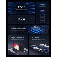 Ugreen Gan 140W Charger Head With 240W Type C Cable For Macbook Etc