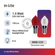 IN-LITE E14 INDB-C25 LED DECORATION LIGHTS CHILI LIGHTS CANDLE BULB 1.5 W