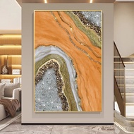 Dafen Decorative Painting Entrance Orange Color Oil Painting Living Room 70YF Entrance Aisle Hanging