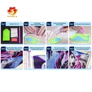 [hzsdakjjh.] Classical Rhinestone Diamond Embroidery Painting Full Round Picture 30 X 40 cm Without 