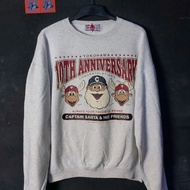 Sweater Crewneck Vintage CAPTAIN SANTA Original Second Unisex