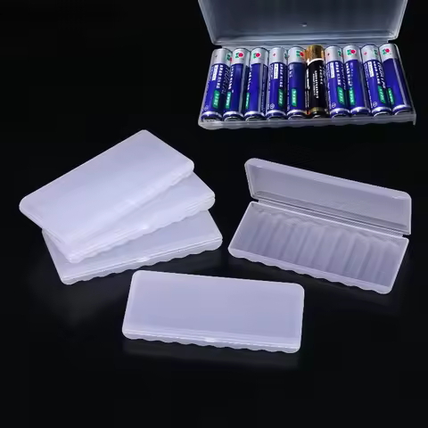 【11A】【A16h】【Sn3】1/3/5Pcs Hard Container Holder Case 10 Slot Battery Storage Box For AAA Plastic Batt