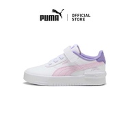 PUMA Jola Colorful Rainbow Kids Girl Sneakers (White)
