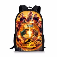Jurassic World Pattern Large Capacity Backpack for Boy/girls Best Gift 3D Cartoon Laptop Storage Sch