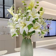 Lily 1 Bud Artificial Flower Decoration Flower 3 Simple Living Room Artificial Dining Table Decorati