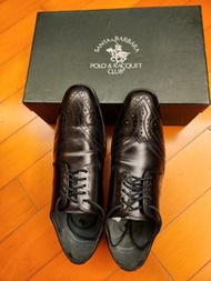 POLO ＆ RACQUET  黑色皮鞋