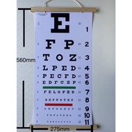 pvc waterproof Snellen eye chart, clinic eye chart, medical, home eye chart