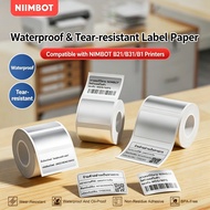 NIIMBOT B1/B1Pro/B21Pro Matte/Silver Label Stickers Adhesive for Product Labels Medical Bottle Tags