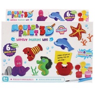 DIY 3D Painting Set Sea Animal DIY Painting Set/One Set with Paint ST Safety Toy-First 40448