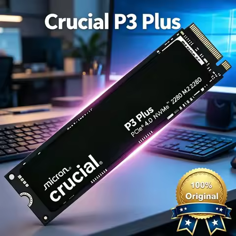 Crucial T500 1TB SSD & Internal Hard Drive Crucial P3 Plus 1TB 2TB PCIe Gen4 NVMe M.2 OEM Package & 