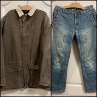 Undercoverism HAZE denim pants, Vintage Carhartt jacket