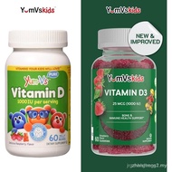 YUM-V's Chewable Vitamin D Gummies for Kids - Vitamin D 1000 IU - Vitamin D3 Gummies - Kids Vit D3 D
