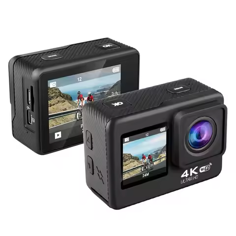 Action Camera Wifi 4K 60Fps HD 1080P 120Fps Go Pro Camera IP68 Waterproof 170 Wide Angle Dual Color 