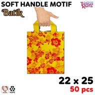 Plastik Hajatan 20x30 Motif BATIK isi 50 Kantong Softhandle Syukuran Snack Hajatan Kresek Goodie Bag