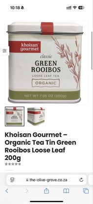 Khoisan Gourmet – Organic Tea Tin Green Rooibos Loose Leaf 100g 高山有機南非國寶茶 40包