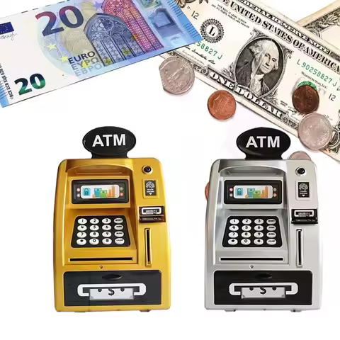 Atm Insurance Banks, Money Bank, Safe for Money, ATM Machine Piggy Bank