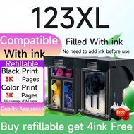 Compatible  HP 123XL ink HP123XL refillable ink cartridge Compatible for HP 1111 2131 2132 1112 2130