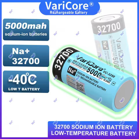 VariCore High Capacity 32700 Sodium Ion Battery 5000mAh Rechargeable -40°C Wide Temperature Range fo