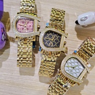 Aigner Genua Due Gold Permata A1800, Original Jam Tangan Wanita